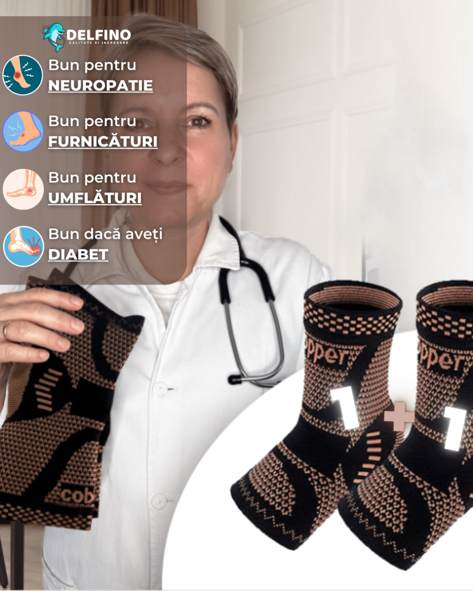 Sosete cu fir de Cupru - Delfino®