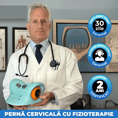 Pernă Cervicala cu Fizioterapie Delfino®️