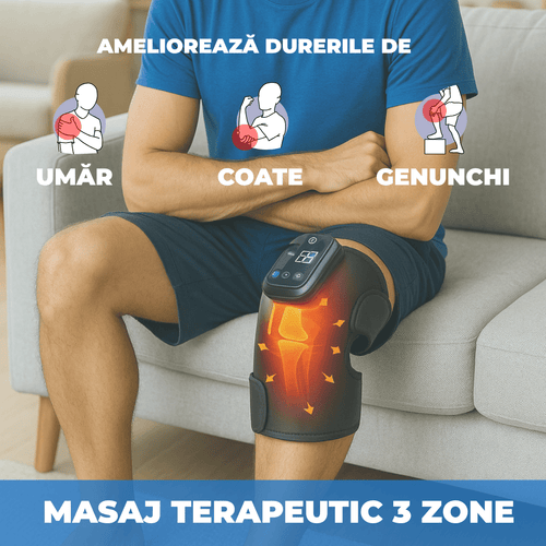 Masaj Terapeutic 3 Zone Delfino (Termic+Vibrații)