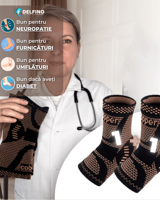 Sosete cu fir de Cupru - Delfino®